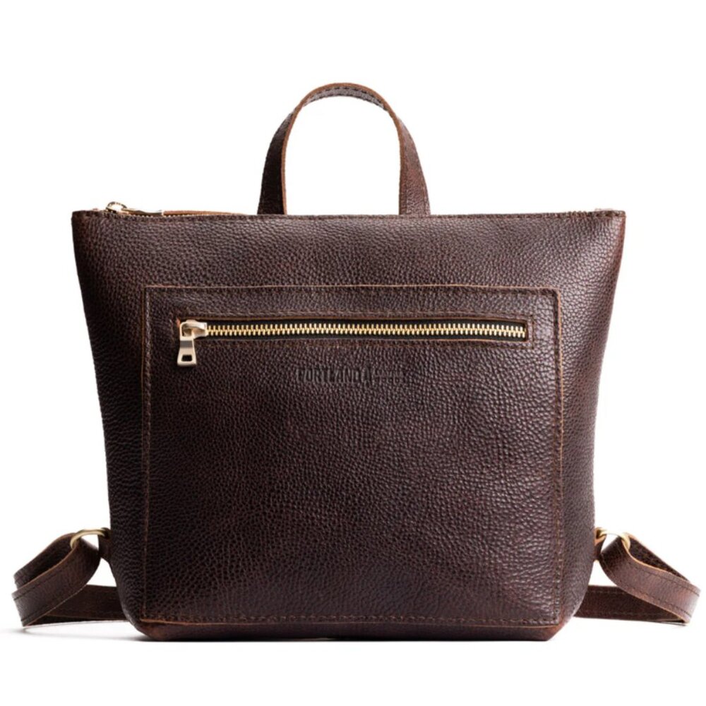 SOLD | Portland Leather Tote Backpack | Coldbrew | Convertible Bag (Brand New)